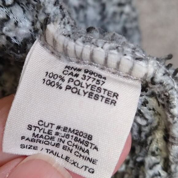 Billabong Sherpa hooded flyaway cardigan jacket Size XL - Picture 4 of 10